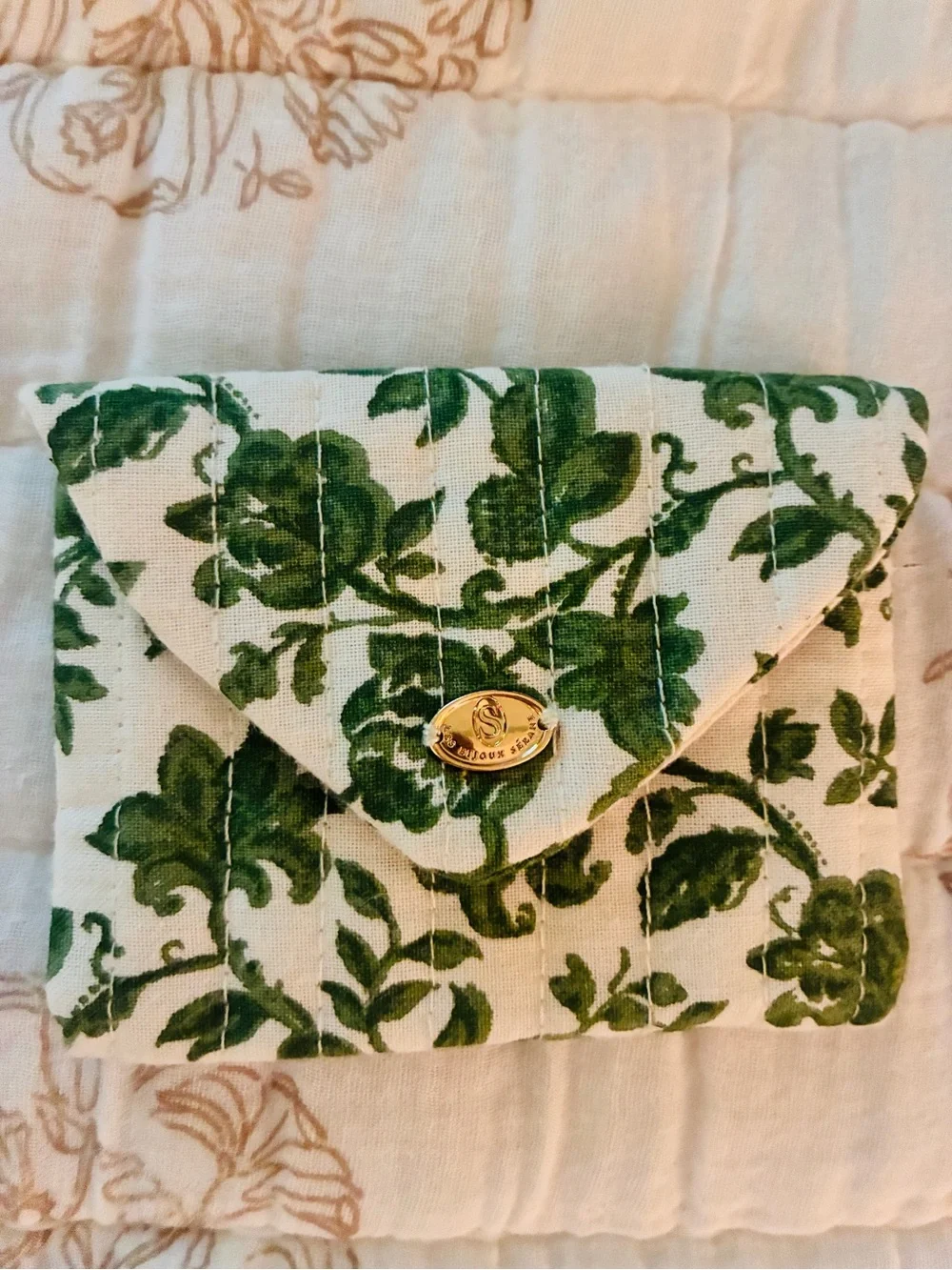 Sézane Floral Quilted Jewelry Pouches - Picture 2 of 4